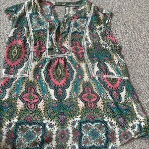 Daniel Rainn Multicolor Paisley Top